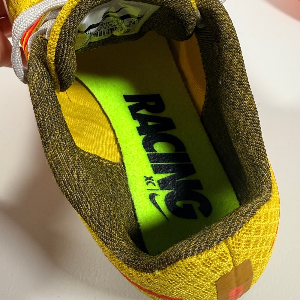 Nike Zoom Rival XC Running Shoes 'Citron/Bright Crimson' Size 7.5 - Picture 5 of 6